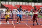 Inter boys 100 metres hurdles, English Schools Track and Field. Photo: David T. Hewitson/Sports for All Pics